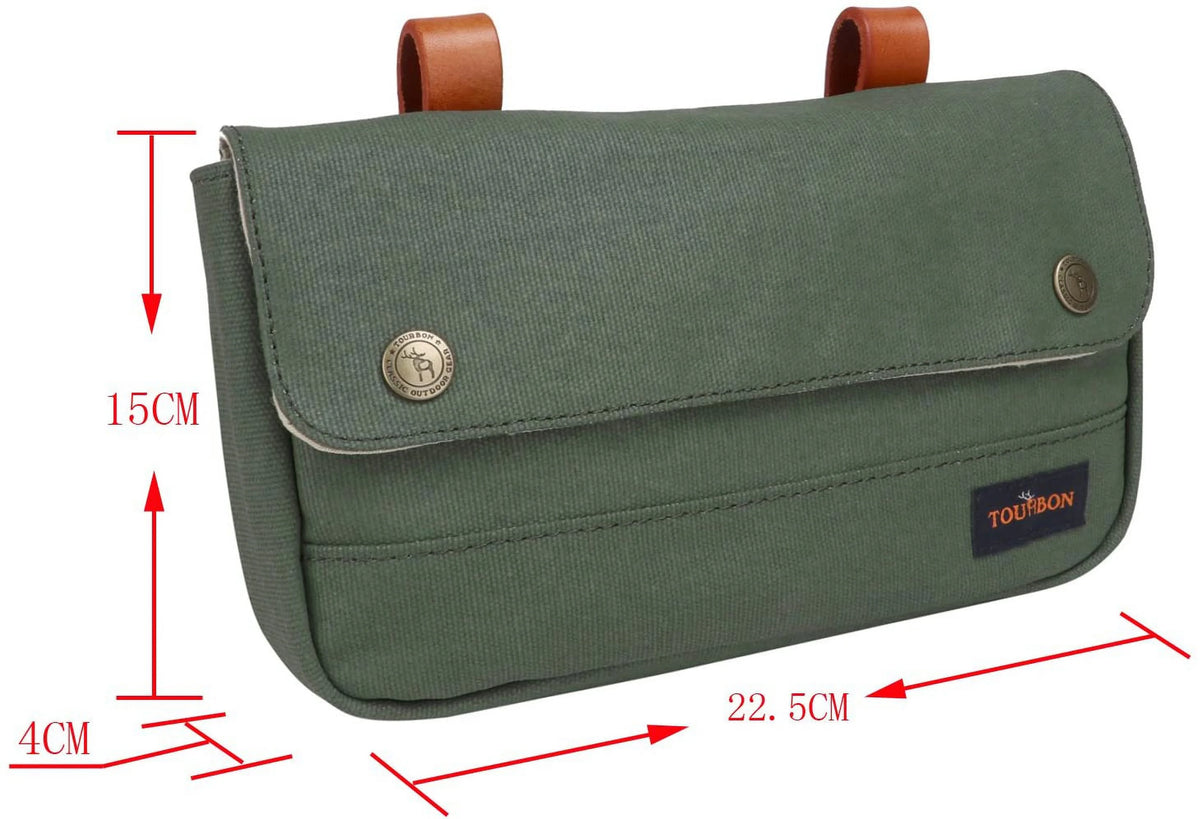 Vintage Canvas Bike Panniers Bicycle Handlebar Bag S607