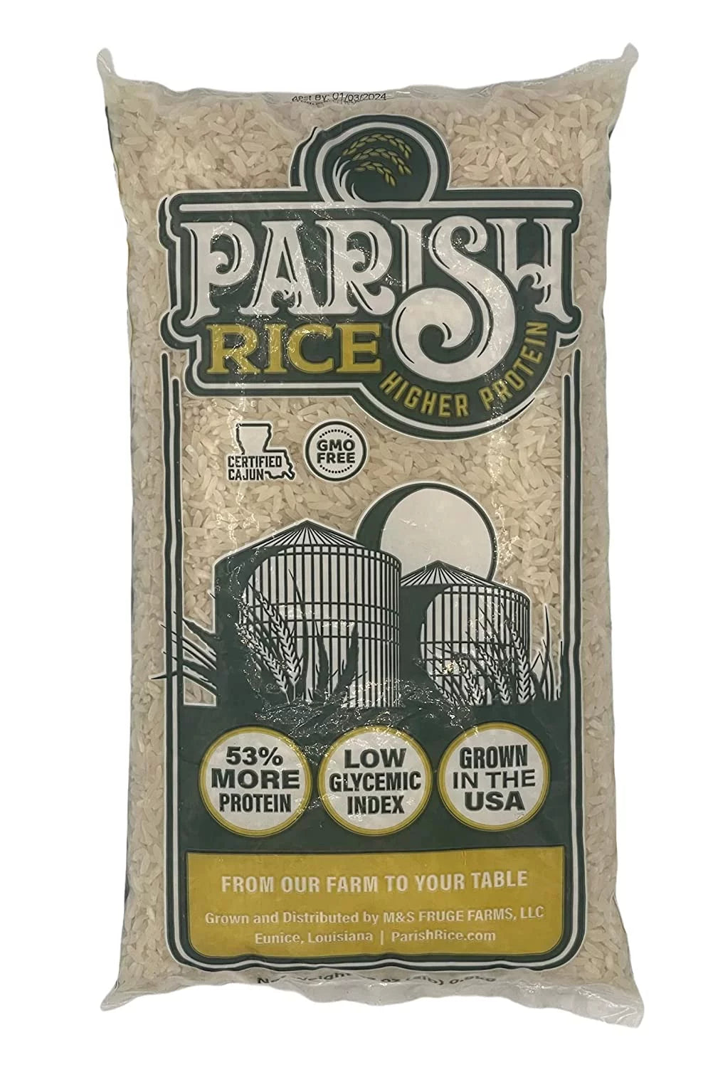 High-Protein Long-Grain White Rice 5lb Bag P20908