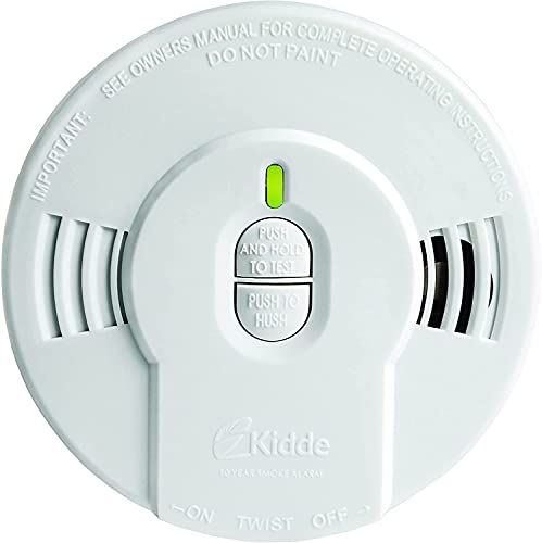 10-Year Battery Powered Smoke Detector with LED Warning Light Z57246