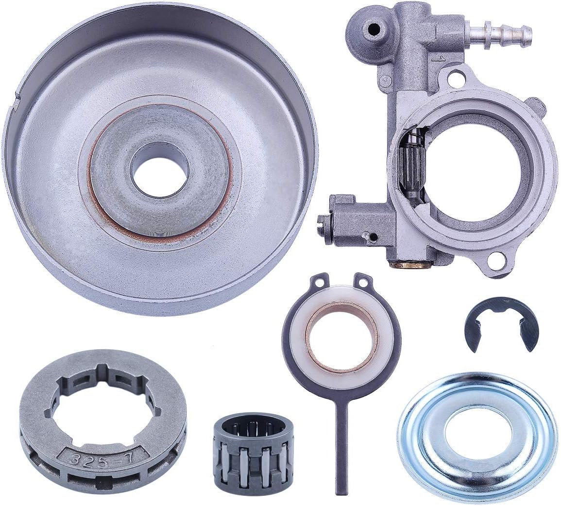 Cylinder Head Engine Motorcycle Parts Oil Pump Sprocket Clutch Drum Rim Kit .325-7T 19mm Worm Gear V5277