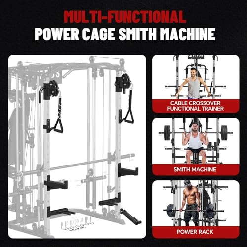Multi-Function Power Cage with Cable Crossover System B809
