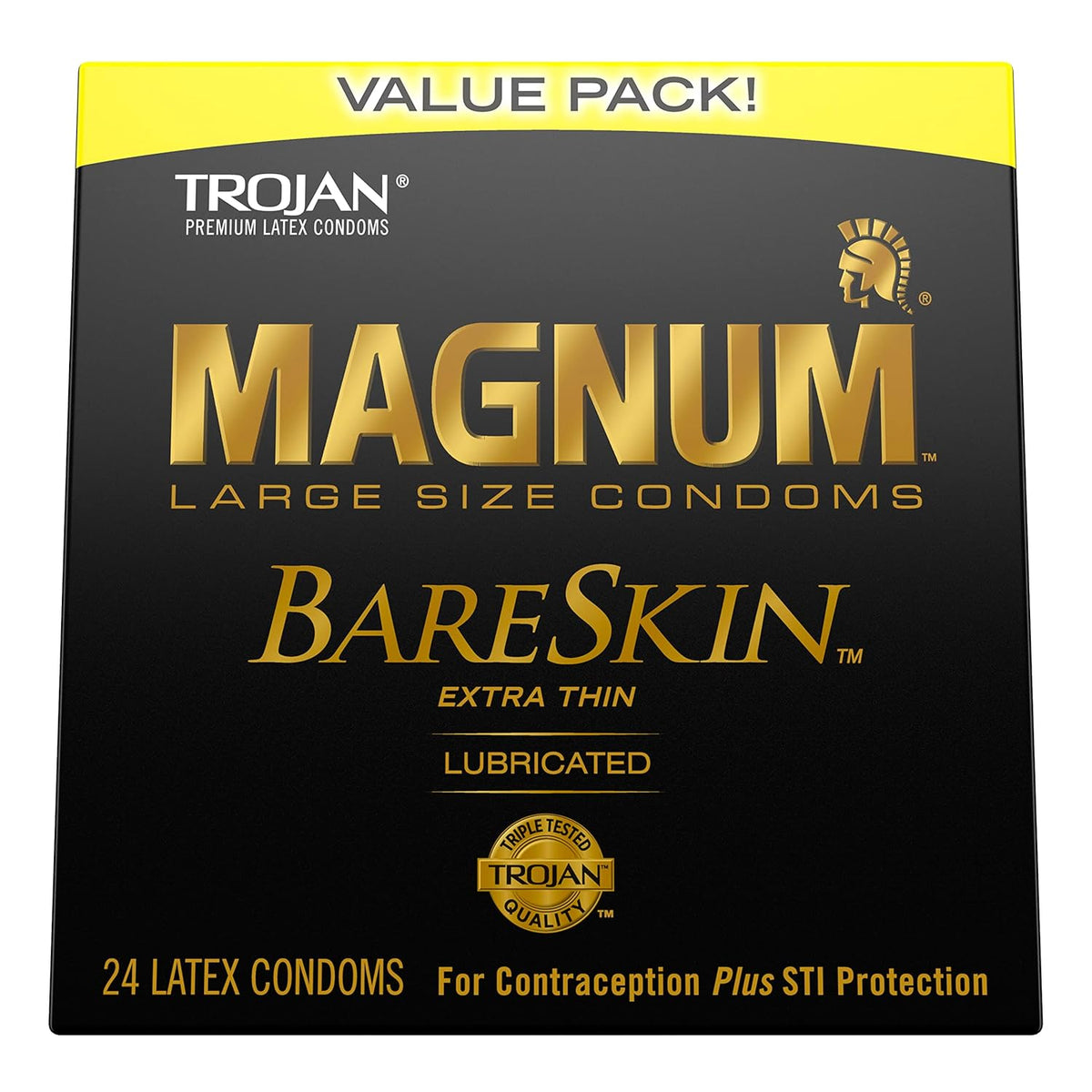 Magnum BareSkin Large Condoms & Lubricated Large Condoms, 36 Count X22659