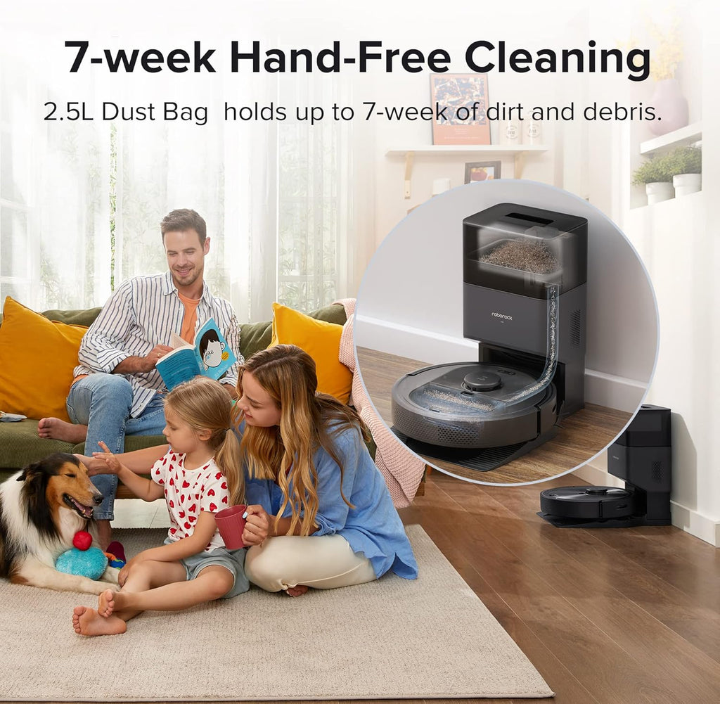 Robot Vacuum with Self-Empty Dock, 2700Pa Max Suction, 180mins Max Run-Time N270