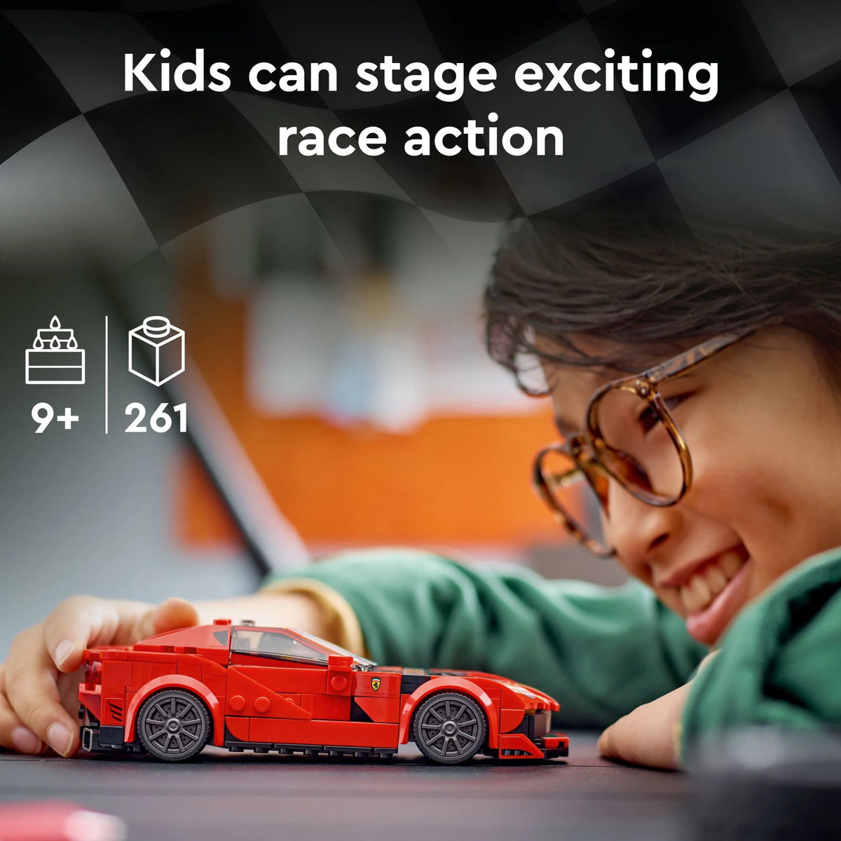 Sports Red Race Car Building Kit K76068