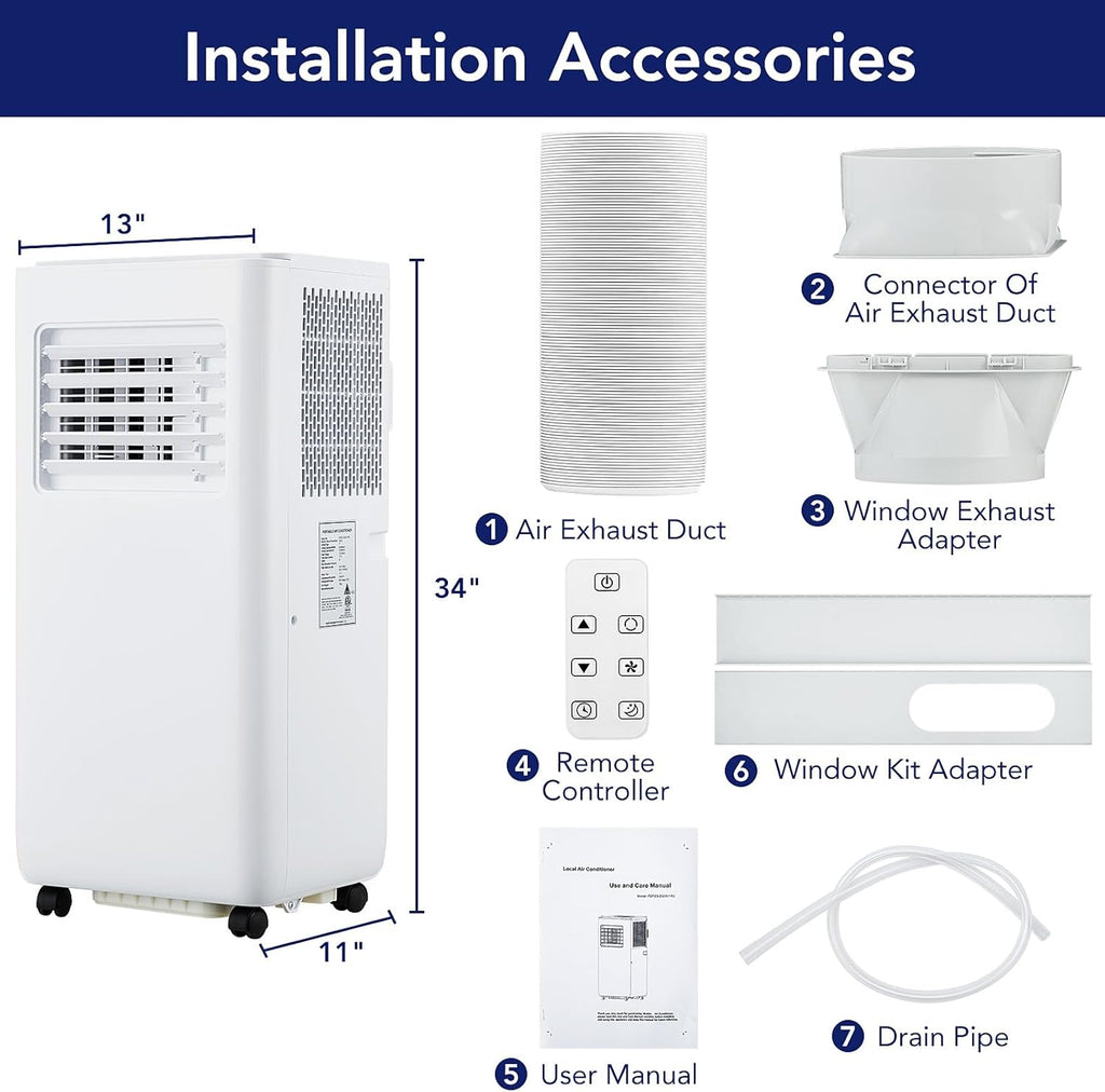 10,000 BTU Portable Air Conditioner with Remote Control G4694