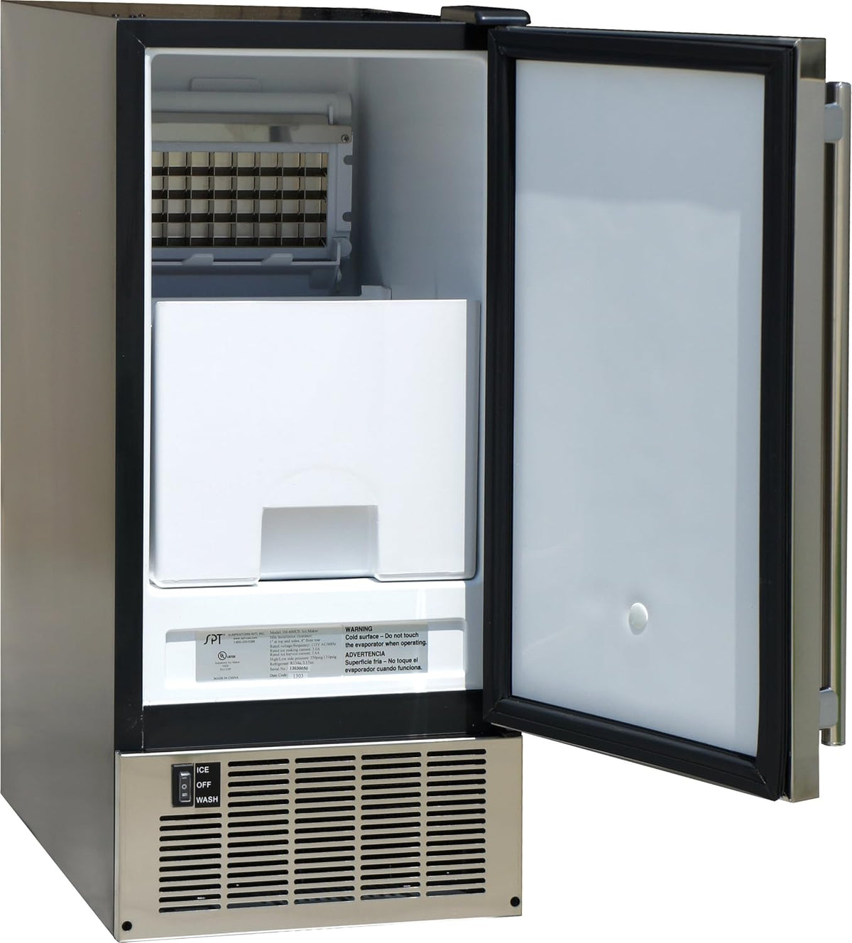 50LBS Stainless Steel Under-Counter Ice Maker W157