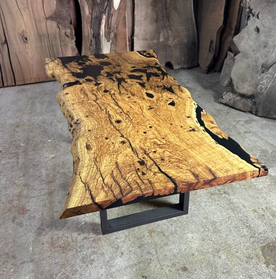 Epoxy Wooden Dining Table (30 x 36 x 24 Inches) M583