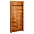 7-Tier Solid Oak Wood Bookcase S821675