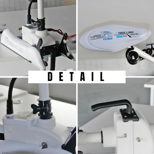 12V 55LB 48 Inch Shaft Bow Mount Electric Trolling Motor with Remote Control J851