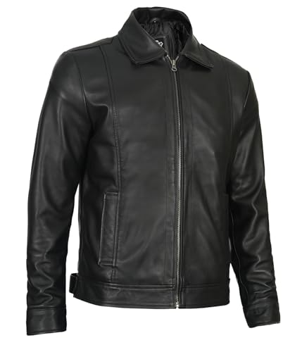 Real Lambskin Classic Vintage Style Leather Jacket K13578