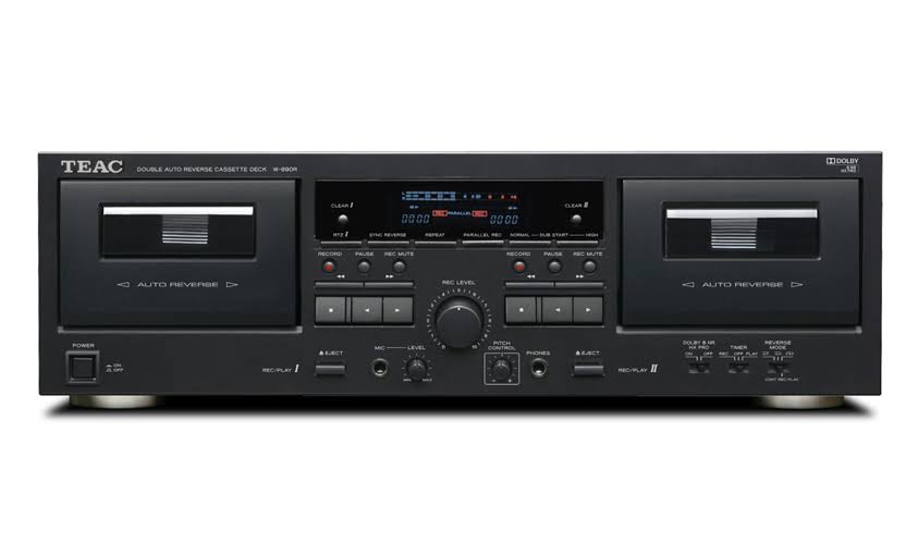 Black Dual Cassette Deck C43593