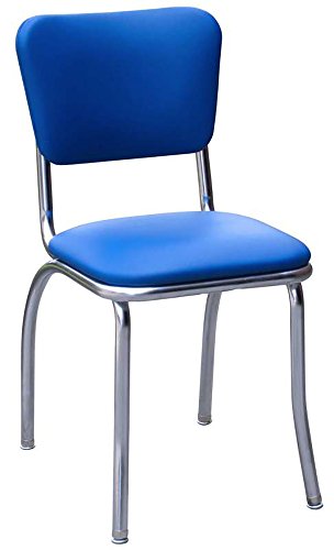 Red Glitter Sparkle Chrome Kitchen Chair C63459