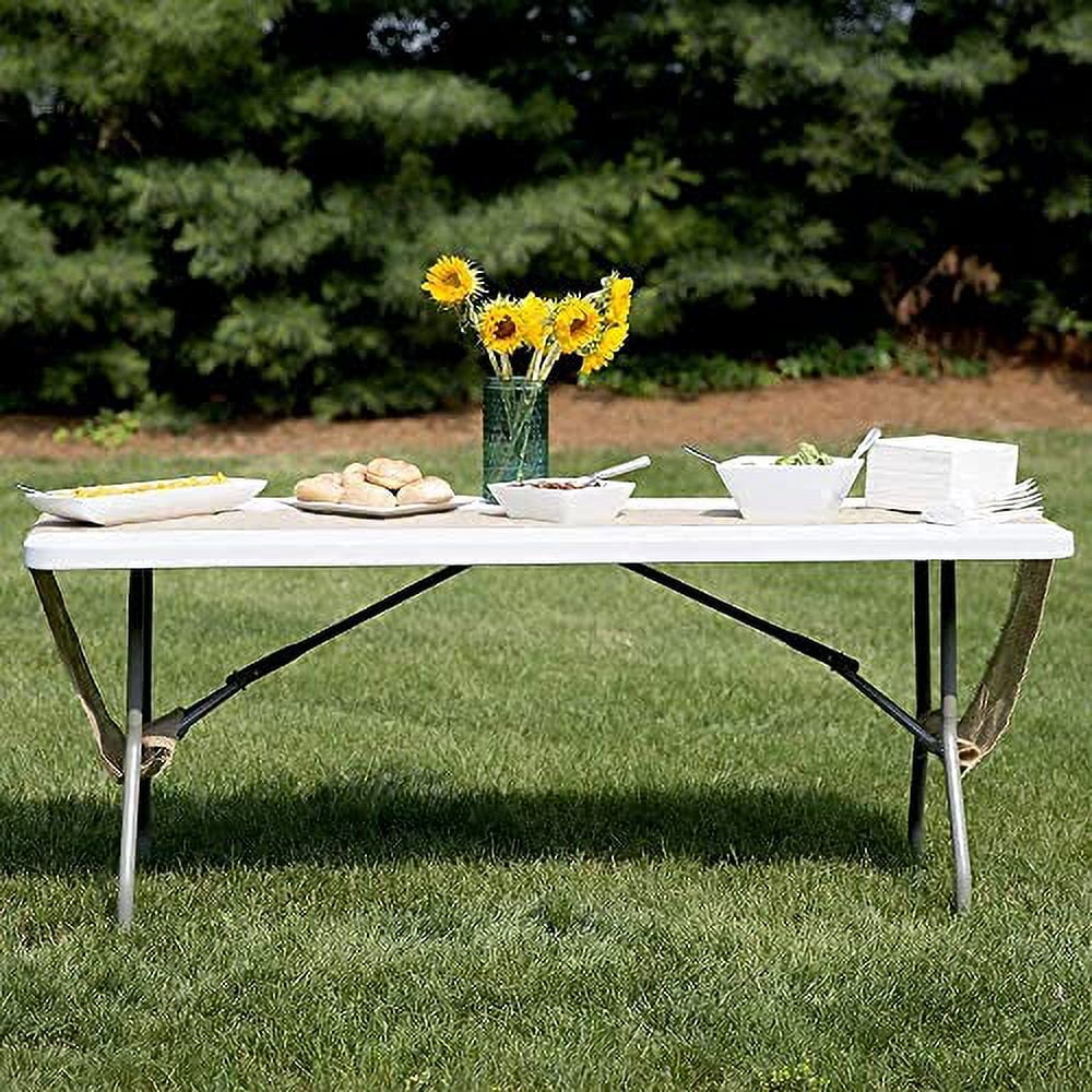6ft Bi-Fold Folding Plastic Table V60904