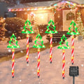 6 Pack Solar Christmas Pathway Lights Q238604