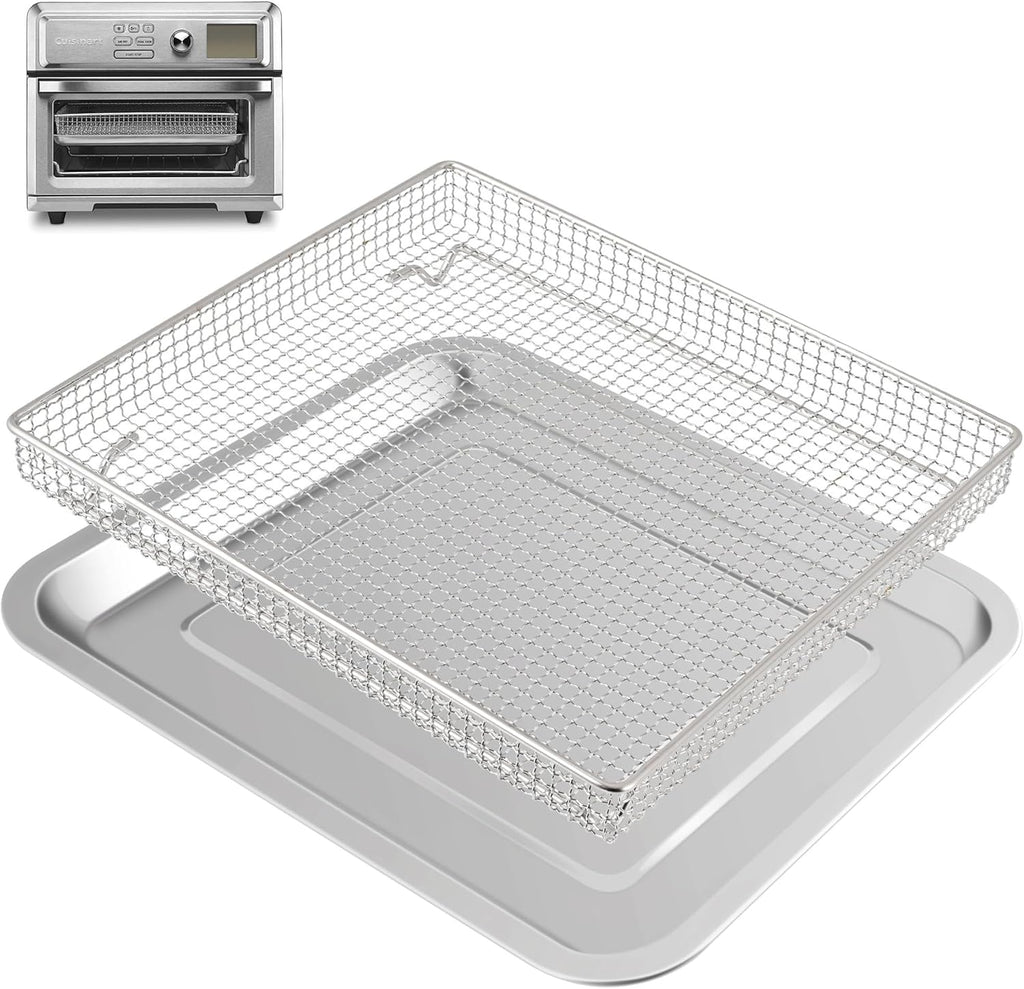 Stainless Steel Air Fryer Basket and Baking Tray (1 Set) S203207