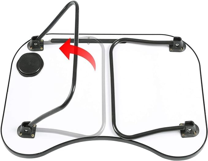 Gray Foldable Laptop Table with Cup Holder O3343