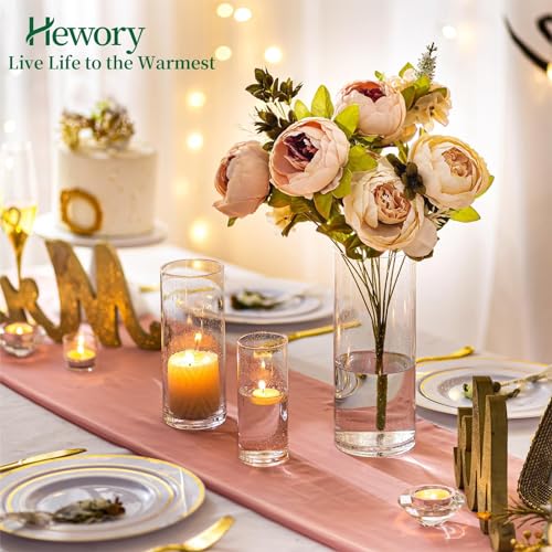 3 PCS Clear Glass Cylinder Candle Holder J76852