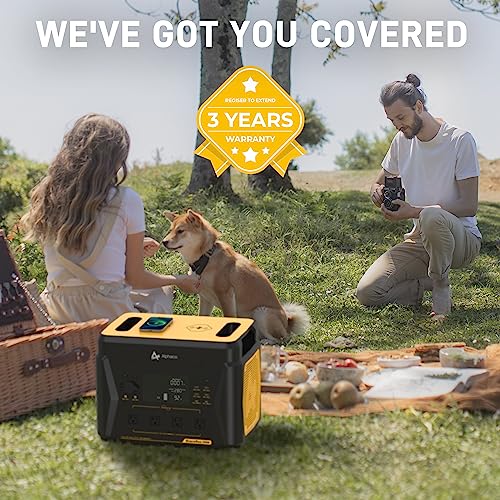 Portable Power Station 2203Wh, 1600W Solar Generator with 4 AC Outlets, 15 Power Outlets, Fast Charging F232