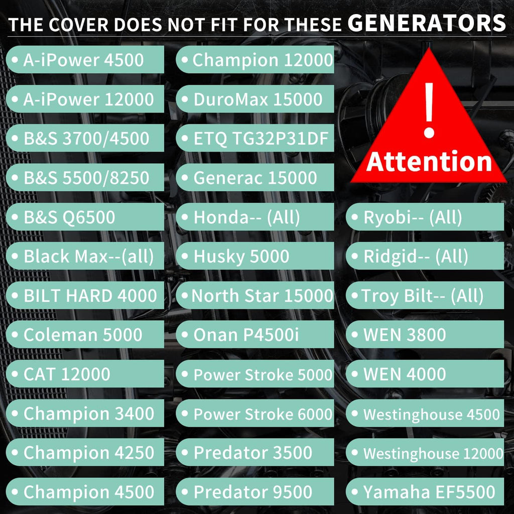 Black Ultra Heavy Duty Generator Tent Cover O616