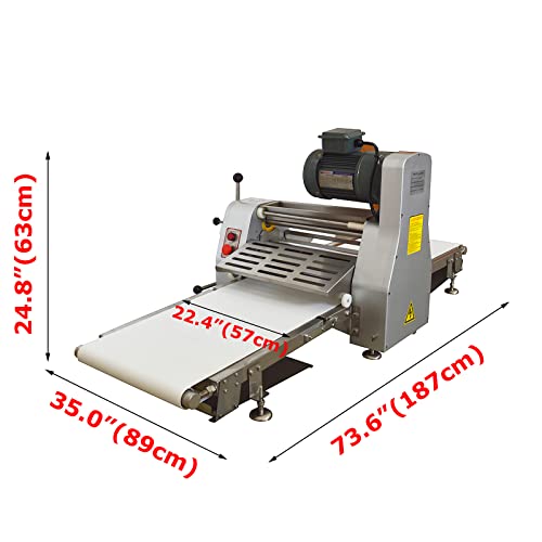 Commercial Dough Sheeter Stainless Steel Pizza Pasta Roller Machine D456113
