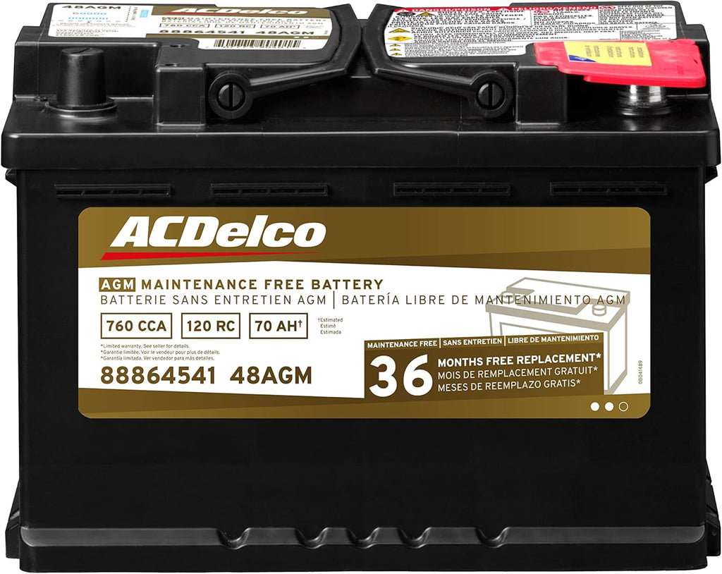 48AGM Professional Automotive AGM BCI Group 48 Battery L262
