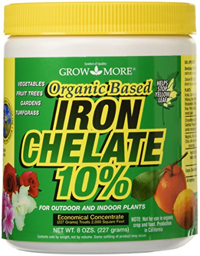 Organic Iron Chelate Concentrate (10% Iron) 8 oz Water Soluble Chelated Iron R497019