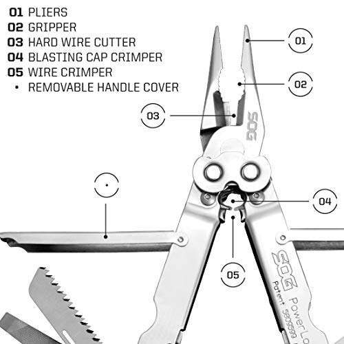 Black 420 Stainless Steel Multi-Tool with 18 Tools N2927