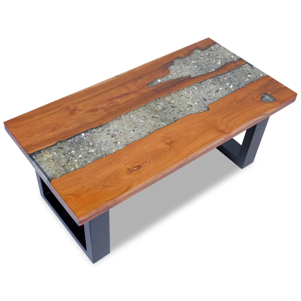 Handmade Teak Resin Coffee Table S412