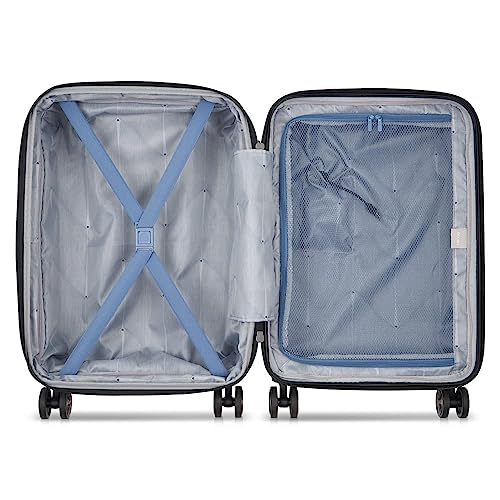Glossy Ivory Hardside Expandable Luggage with Spinner Wheels, Carry on 21 Inch L859