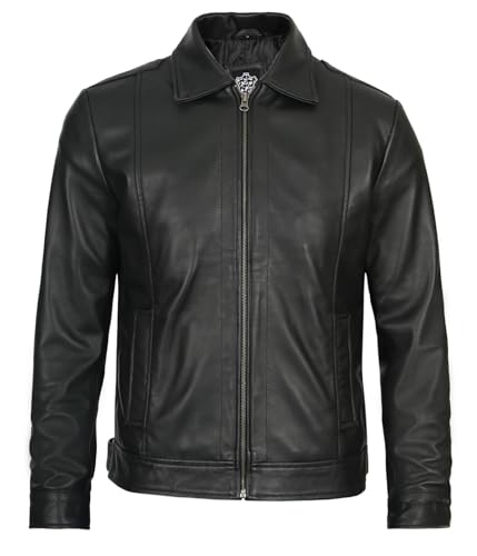 Real Lambskin Classic Vintage Style Leather Jacket K13578