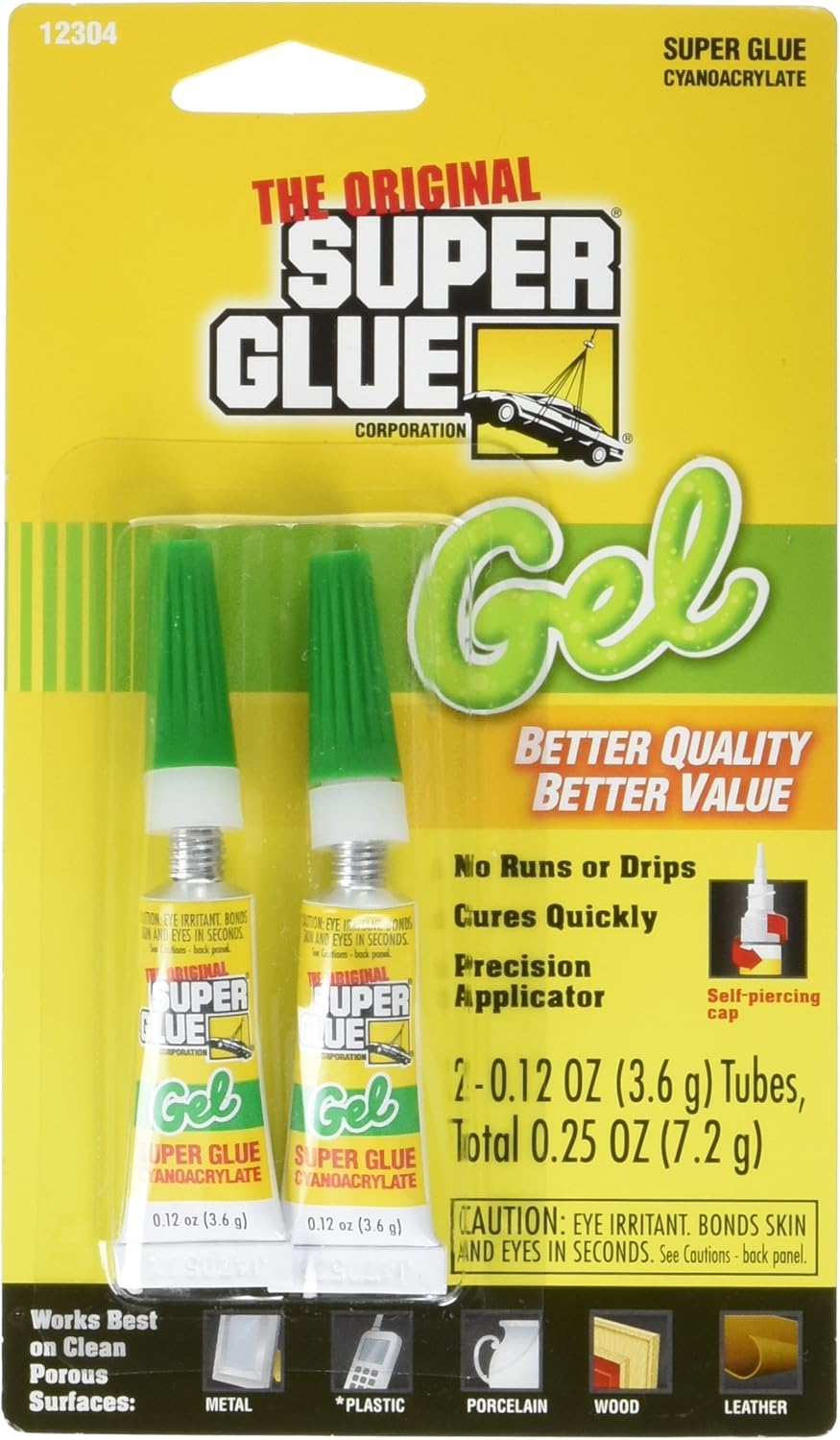 0.12 Oz Cyanoacrylate Gel, 2 Tubes L212407