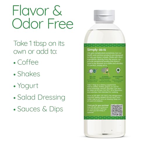 Organic MCT Oil C8 & C10 Unflavored 40 fl oz N466170