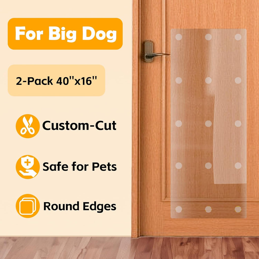 2-Pack 40'' x 16'' PVC Door Protector I842048