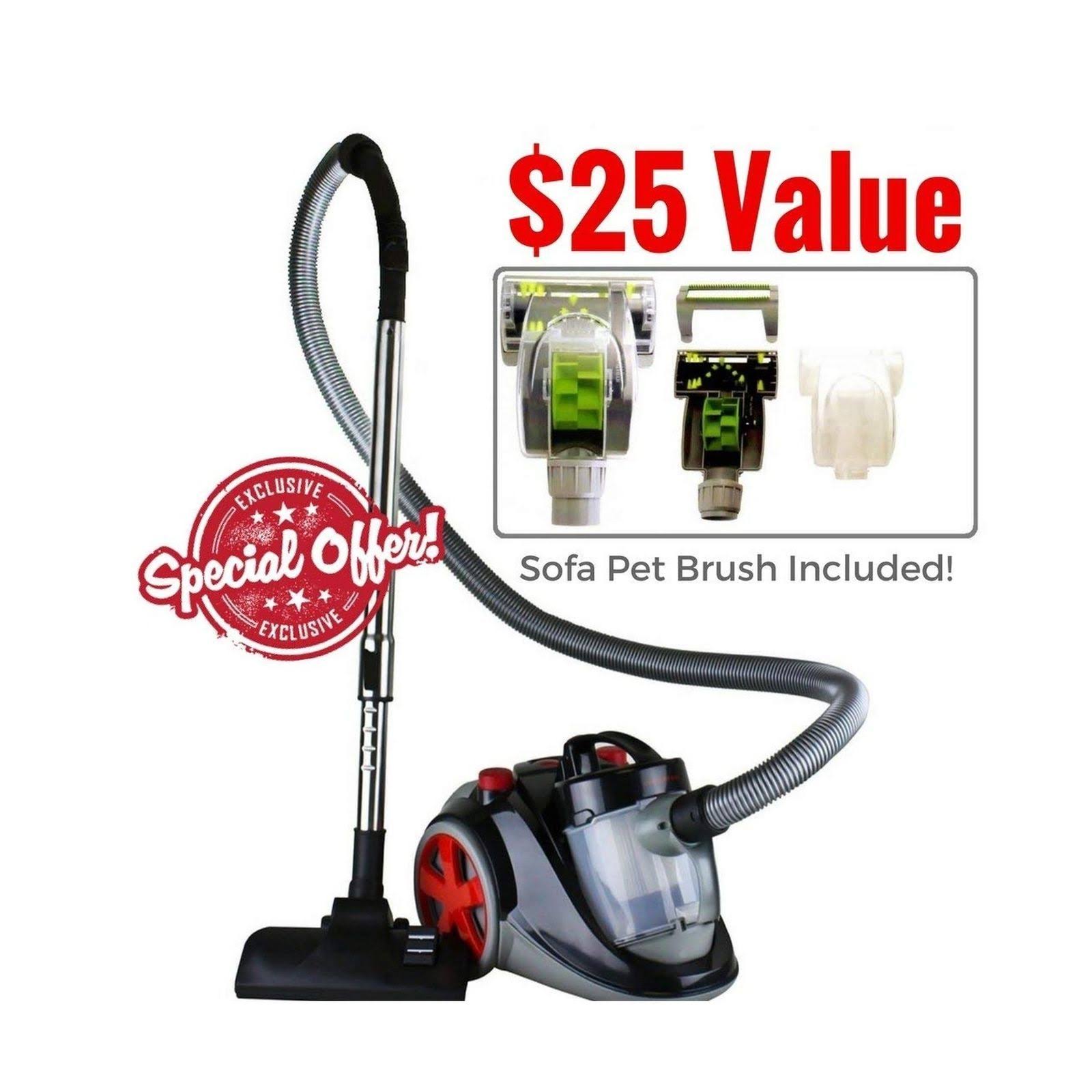Bagless Canister Cyclonic Vacuum with HEPA Filter P897202