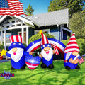 7 FT Inflatable 3 Gnomes with Archway Decorations R3385
