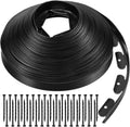 Black 100FT Landscape Edging Kit with 32 Anchoring Stakes S93720