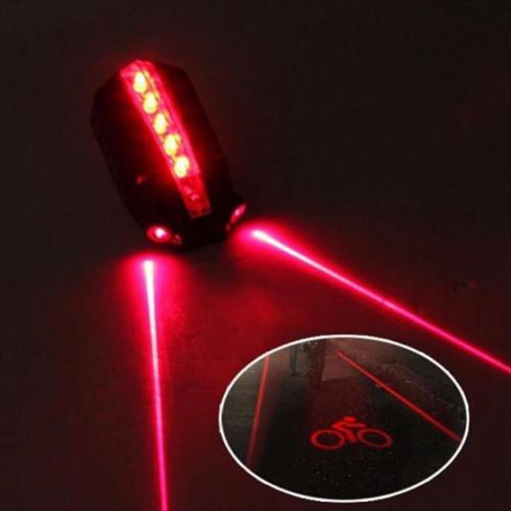 Cycling Projector Taillight Bike Laser Warning Light E96517