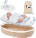 Baby Changing Basket with Waterproof 2 Diaper Pads and Removable Cover A9418