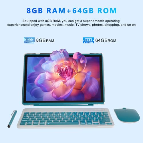 10.1 Inch FHD Android Tablet with Keyboard O21160
