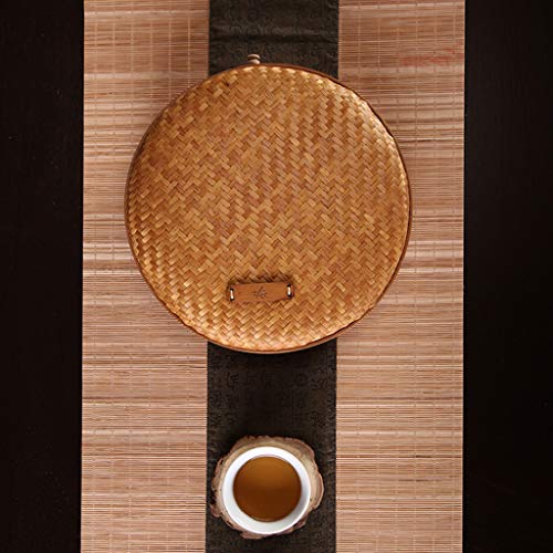 8 Inch Round Rattan Storage Basket with Lid R139