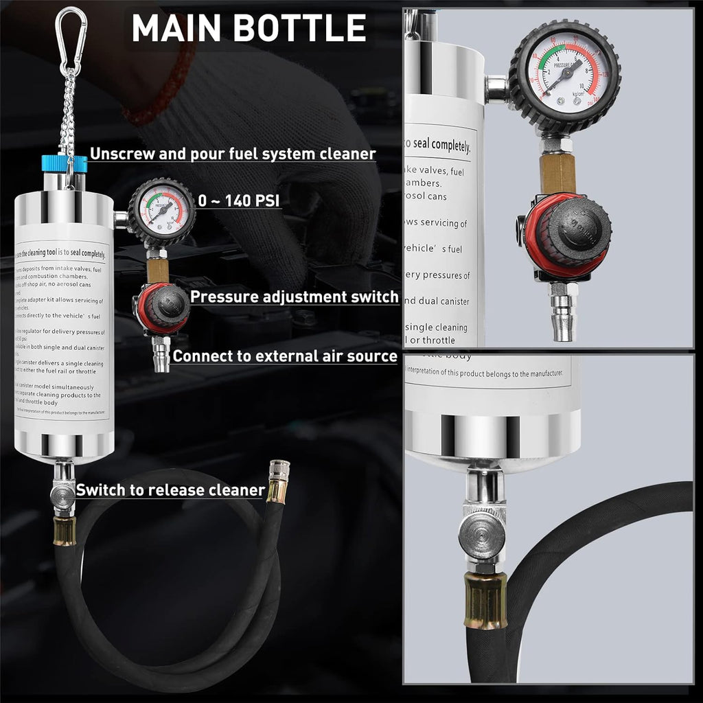 Fuel Injection Cleaner Tool (600ML, 140PSI) Q2969
