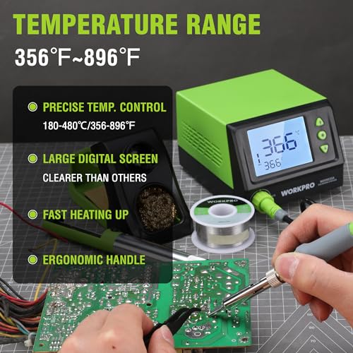 60W Digital Display Soldering Station with 5 Extra Iron Tips F10086