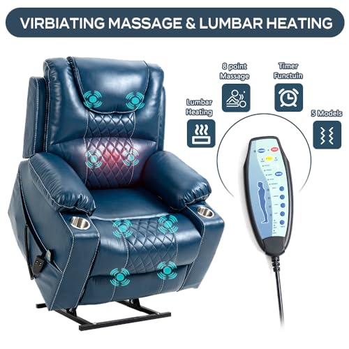 Lift Recliner Chair with Heat and Cup Holder V6468