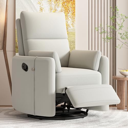 Beige Power Lift Recliner Chair with Adjustable Massage and Heating V6094
