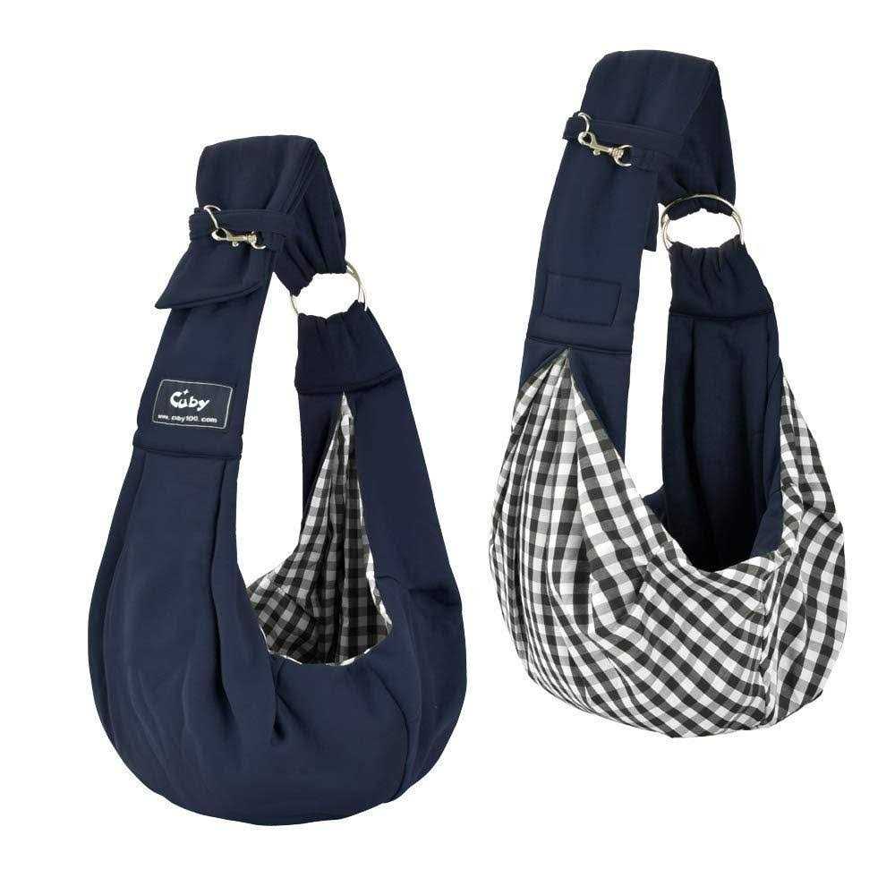 Dog and Cat Sling Carrier Hands Free Reversible Pet Papoose Bag Soft Pouch Tote O696781