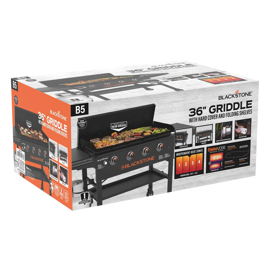 4-Burner 36 Propane Griddle Cooking Station with Hard Cover Q108819