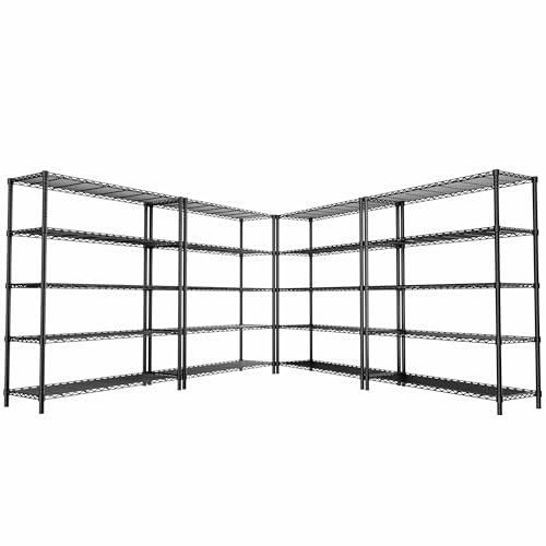 5-Tier Adjustable Metal Wire Shelving Unit Y545
