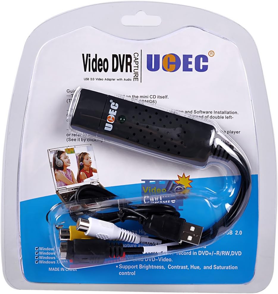RCA to USB Audio Video Capture Card Converter K381935