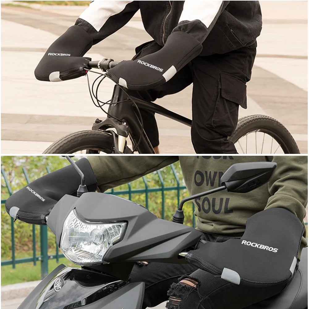 Windproof Water Resistant Neoprene Handlebar Mittens O19198