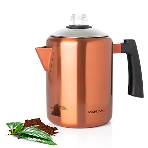 52 oz 12 Cup Stainless Steel Coffee Percolator H94822